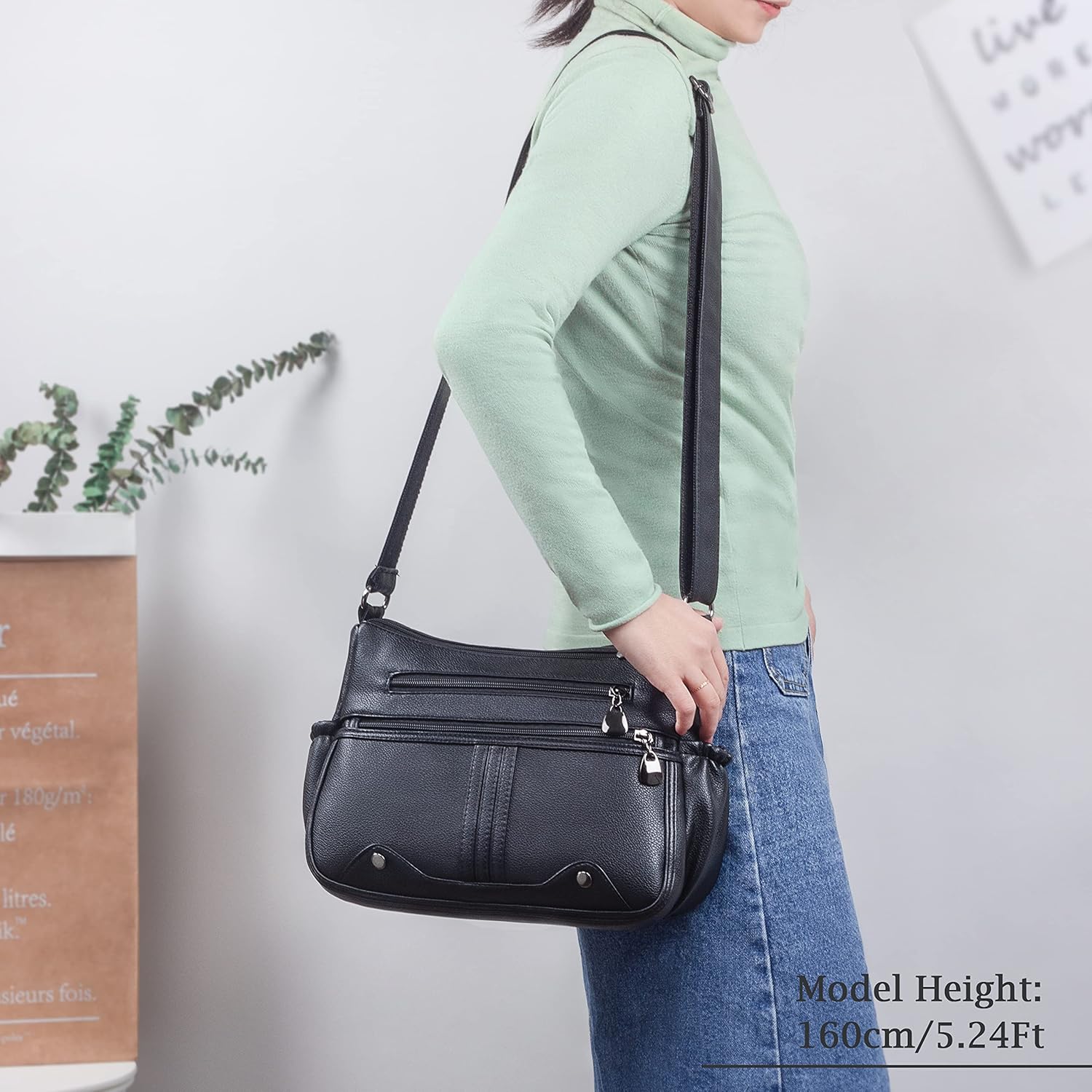 Women Soft PU Leather Shoulder Handbag Multi Pocket Crossbody Bag Ladies Medium Roomy Purses Fashion Tote Top Handle Satchel Women Soft PU Leather Shoulder Handbag Multi Pocket Crossbody Bag Ladies Medium Roomy Purses Fashion Tote Top Handle Satchel