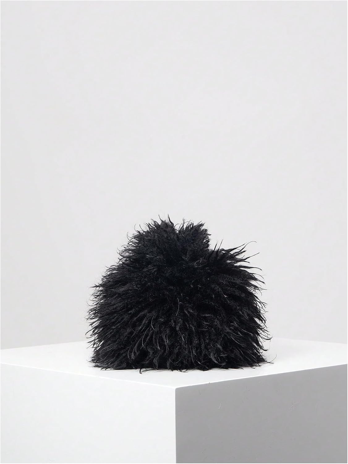 Women's Fuzzy Handbags Clutch Purses Y2k Furry Plush Evening Bags