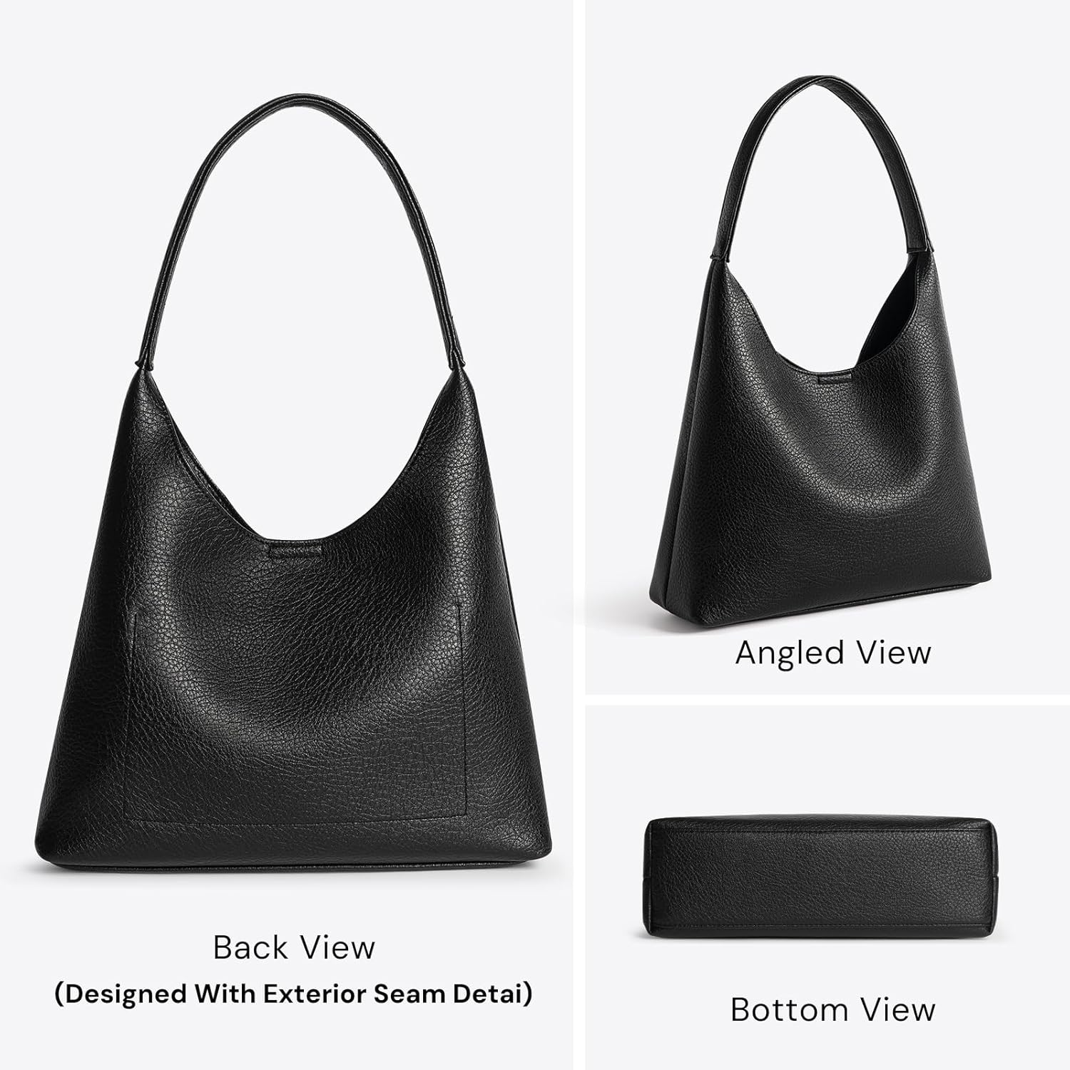 Hobo Bags for Women, Small Slouchy Hobo Purse, Soft Vegan Leather Shoulder Bag Trendy Everyday Tote Handbag, 11'' (28cm) Hobo Bags for Women, Small Slouchy Hobo Purse, Soft Vegan Leather Shoulder Bag Trendy Everyday Tote Handbag, 11'' (28cm)