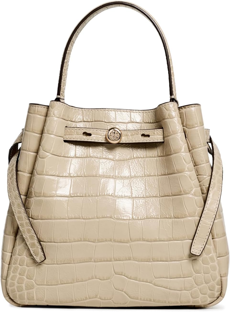 Women's Embossed Croc Bucket Bag