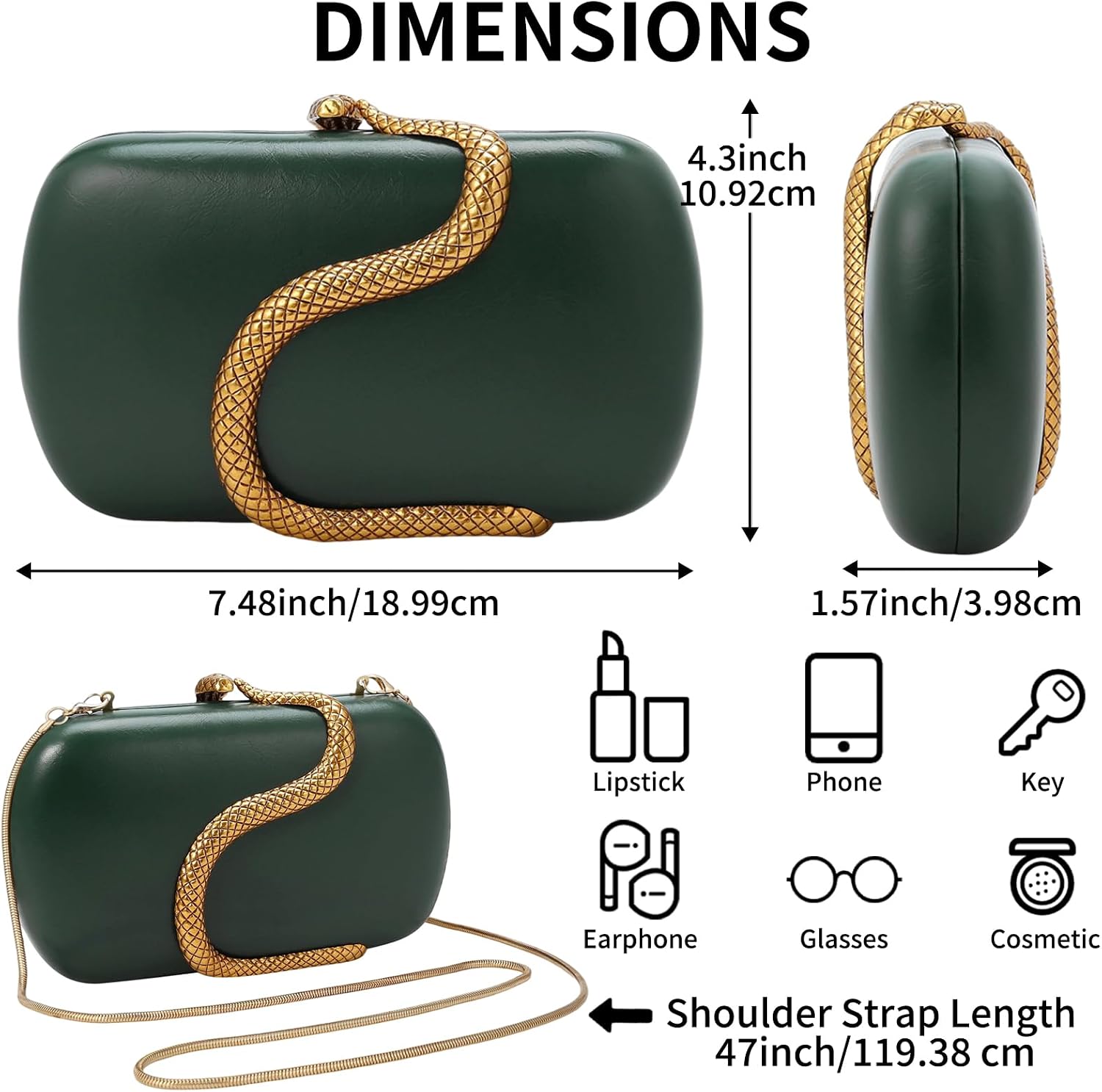 Evening Clutch Purse for Women Small Handbag PU Leather Clutch Handbag Shoulder Bag for Wedding Formal Party Evening Clutch Purse for Women Small Handbag PU Leather Clutch Handbag Shoulder Bag for Wedding Formal Party