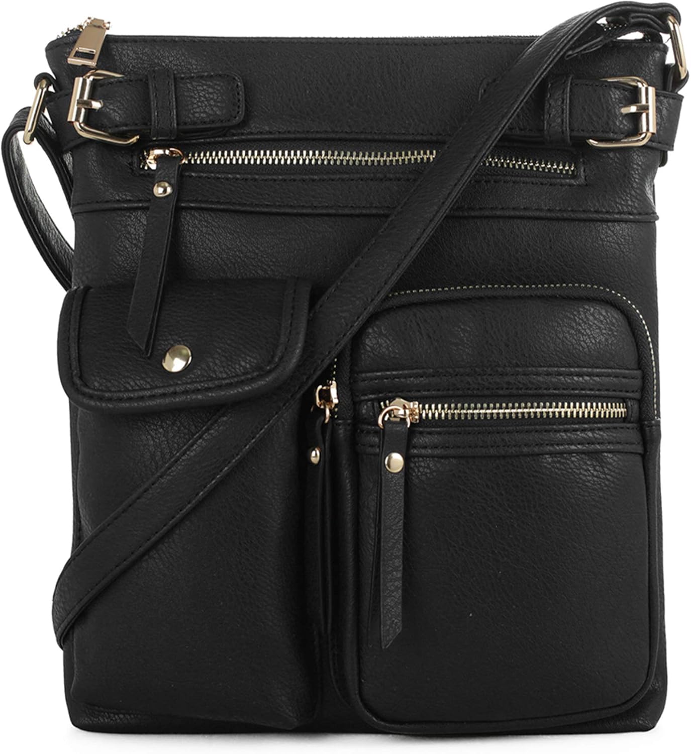 Lightweight Medium Crossbody Bag Shoulder Bag with Multi Pocket for Women