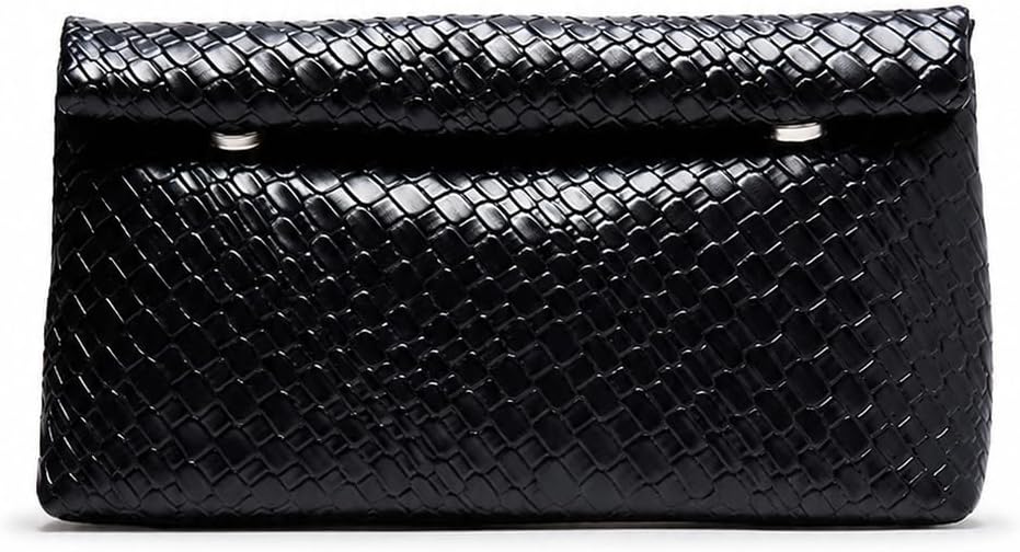 Crocodile Pattern Clutch Purse for Women \u2013 Faux Leather Envelope Evening Bag, Minimalist Handbag for Wedding Cocktail Party