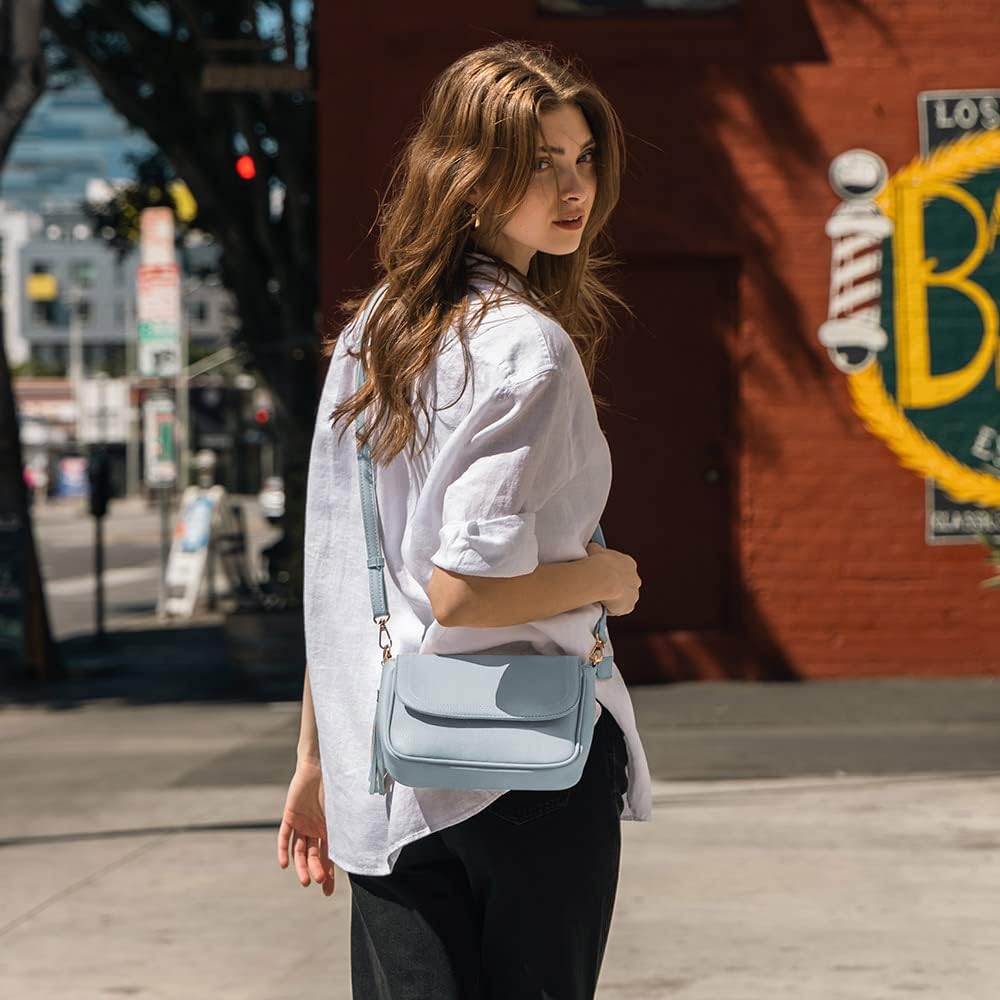 Small Crossbody Bags for Women Trendy Flap Saddle Purses with Tassel Vegan leather Shoulder bag Small Crossbody Bags for Women Trendy Flap Saddle Purses with Tassel Vegan leather Shoulder bag