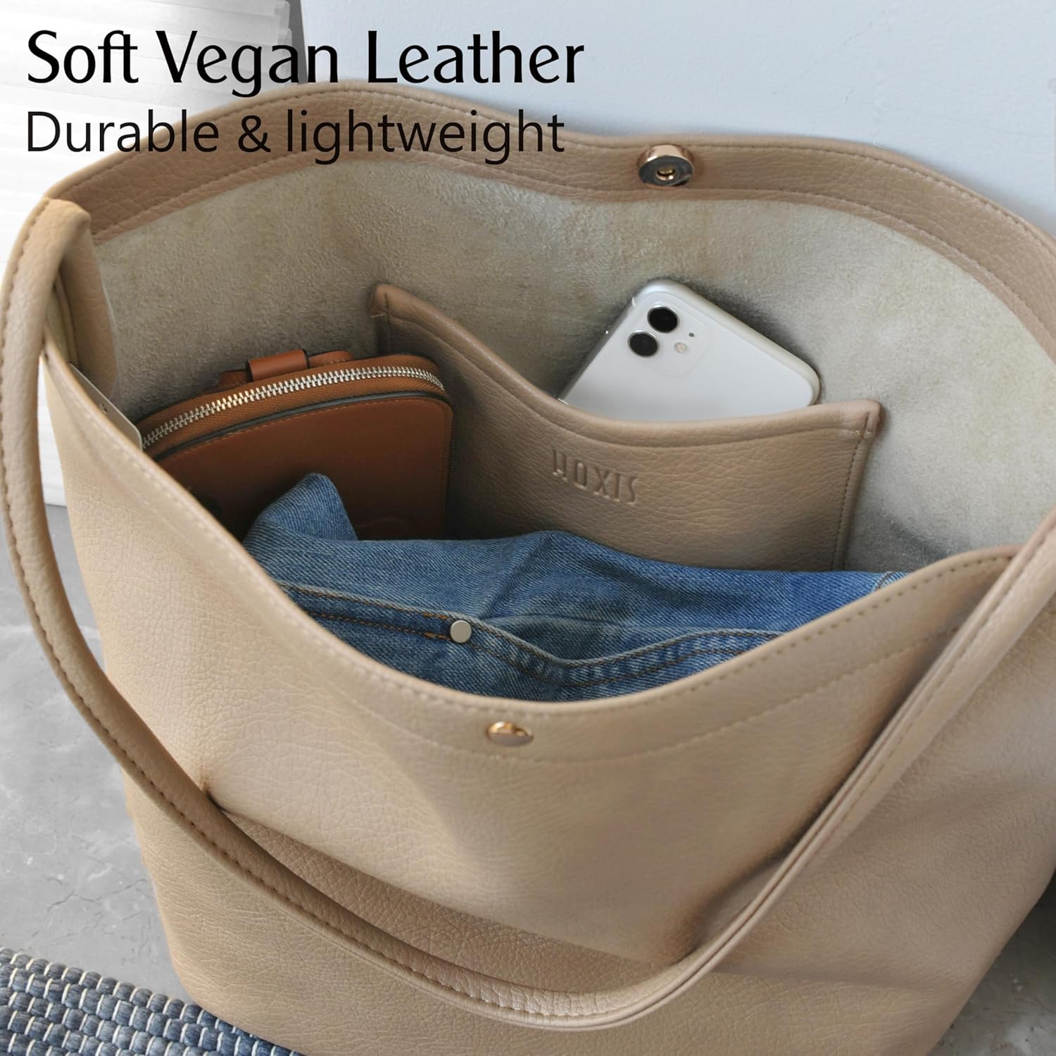 Hobo Bags for Women Vegan Leather Bucket Bags Minimalist Shoulder Handbag Hobo Bags for Women Vegan Leather Bucket Bags Minimalist Shoulder Handbag