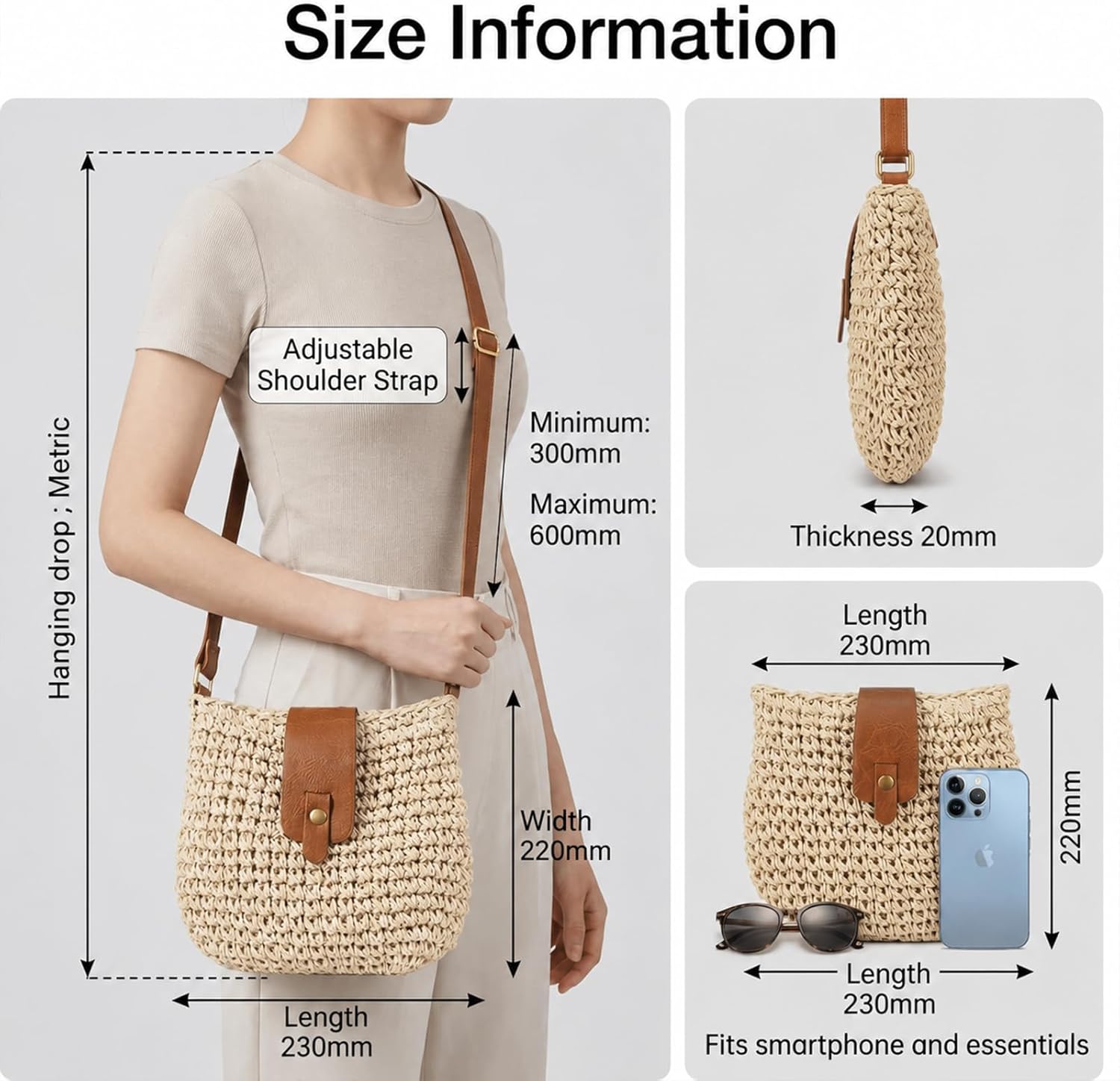 Summer Beach Straw Crossbody Bags for Women Woven Purse Vacation Handbags Straw Shoulder Bag Clutch Purses Summer Beach Straw Crossbody Bags for Women Woven Purse Vacation Handbags Straw Shoulder Bag Clutch Purses
