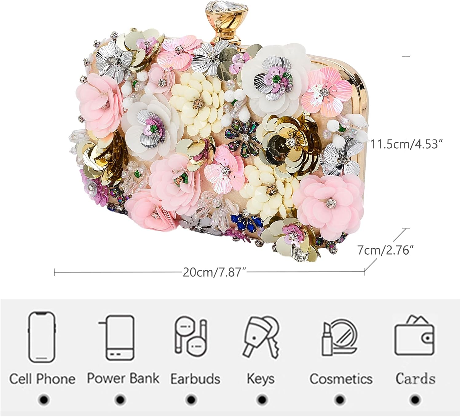 Clutch purses for Women Evening Purses for Women Beaded Purses Wedding Clutch Cocktail Party Prom Purse Dressy Handbags Clutch purses for Women Evening Purses for Women Beaded Purses Wedding Clutch Cocktail Party Prom Purse Dressy Handbags