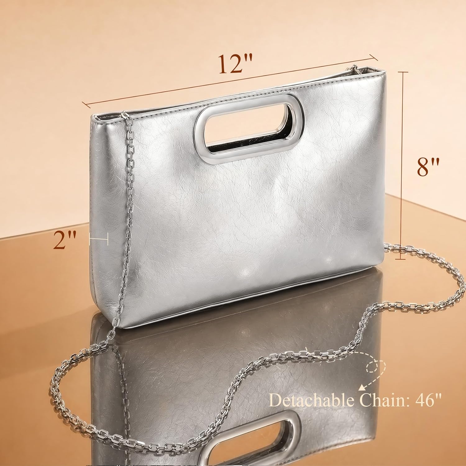 Clutch Purse for Women Evening Clutch Handbag for Wedding Party Formal Evening Bag with Detachable Chain Clutch Purse for Women Evening Clutch Handbag for Wedding Party Formal Evening Bag with Detachable Chain