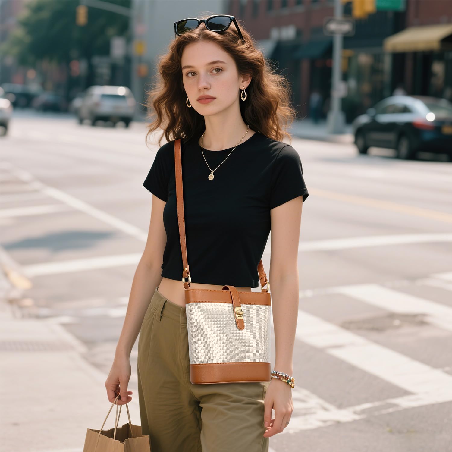 Bucket Bags for Women Trendy Vegan Leather Small Crossbody Purses Designer Shoulder Handbag Bucket Bags for Women Trendy Vegan Leather Small Crossbody Purses Designer Shoulder Handbag