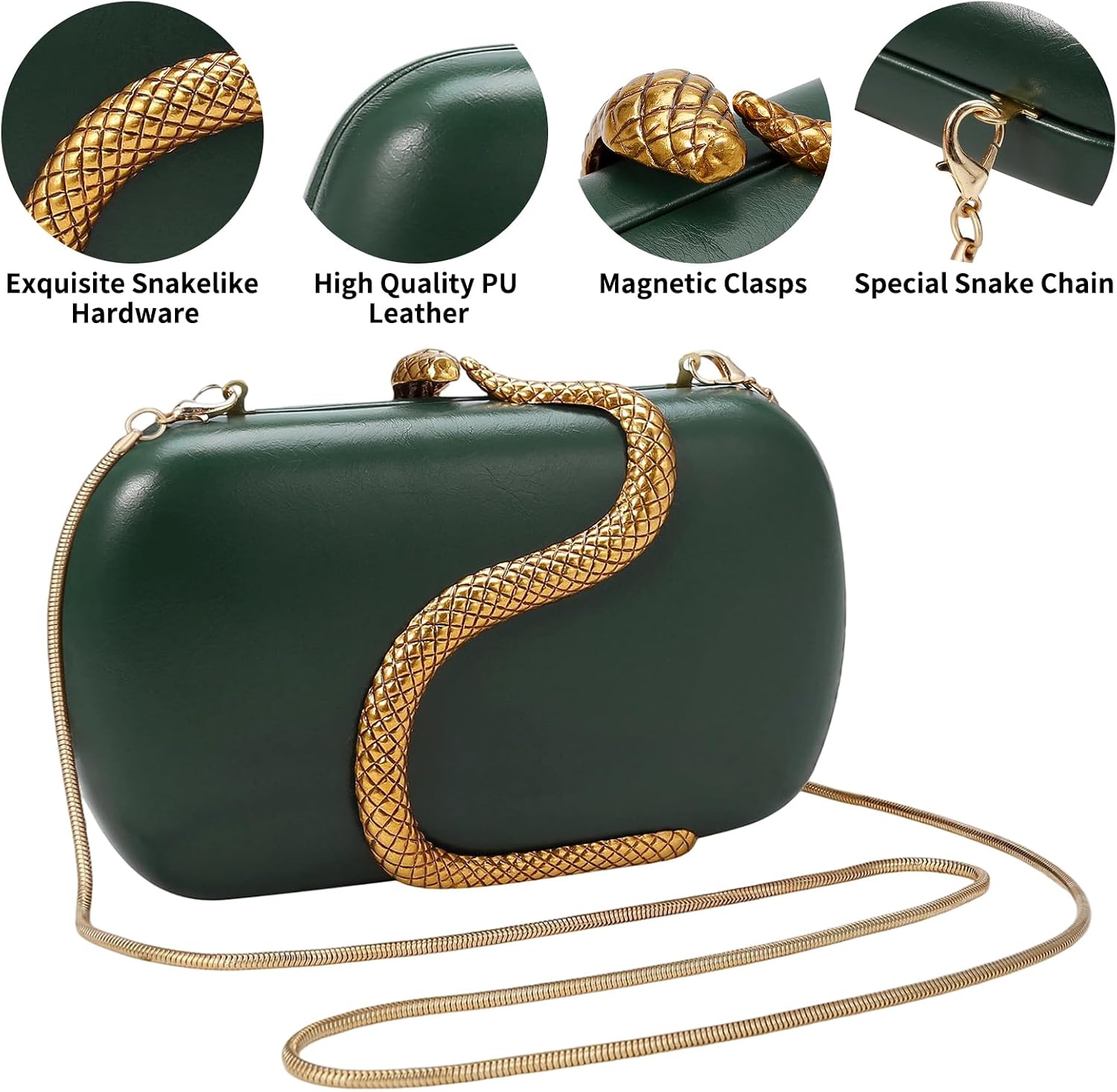 Evening Clutch Purse for Women Small Handbag PU Leather Clutch Handbag Shoulder Bag for Wedding Formal Party Evening Clutch Purse for Women Small Handbag PU Leather Clutch Handbag Shoulder Bag for Wedding Formal Party