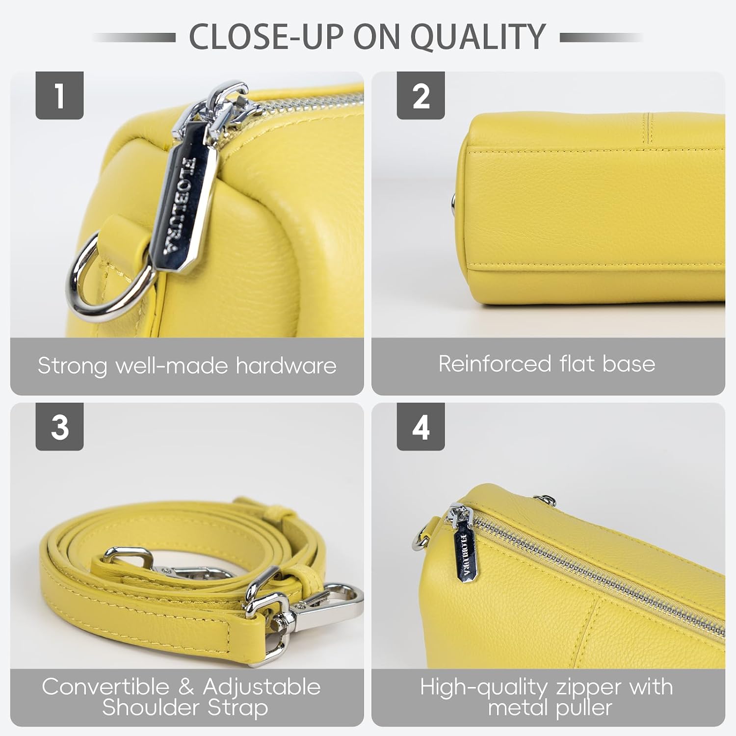 Women's Genuine Leather Mini Crossbody Bag for women | Small leather Shoulder Purse, Mini Barrel Bag, 8.2x4.7x3.5 inch Women's Genuine Leather Mini Crossbody Bag for women | Small leather Shoulder Purse, Mini Barrel Bag, 8.2x4.7x3.5 inch