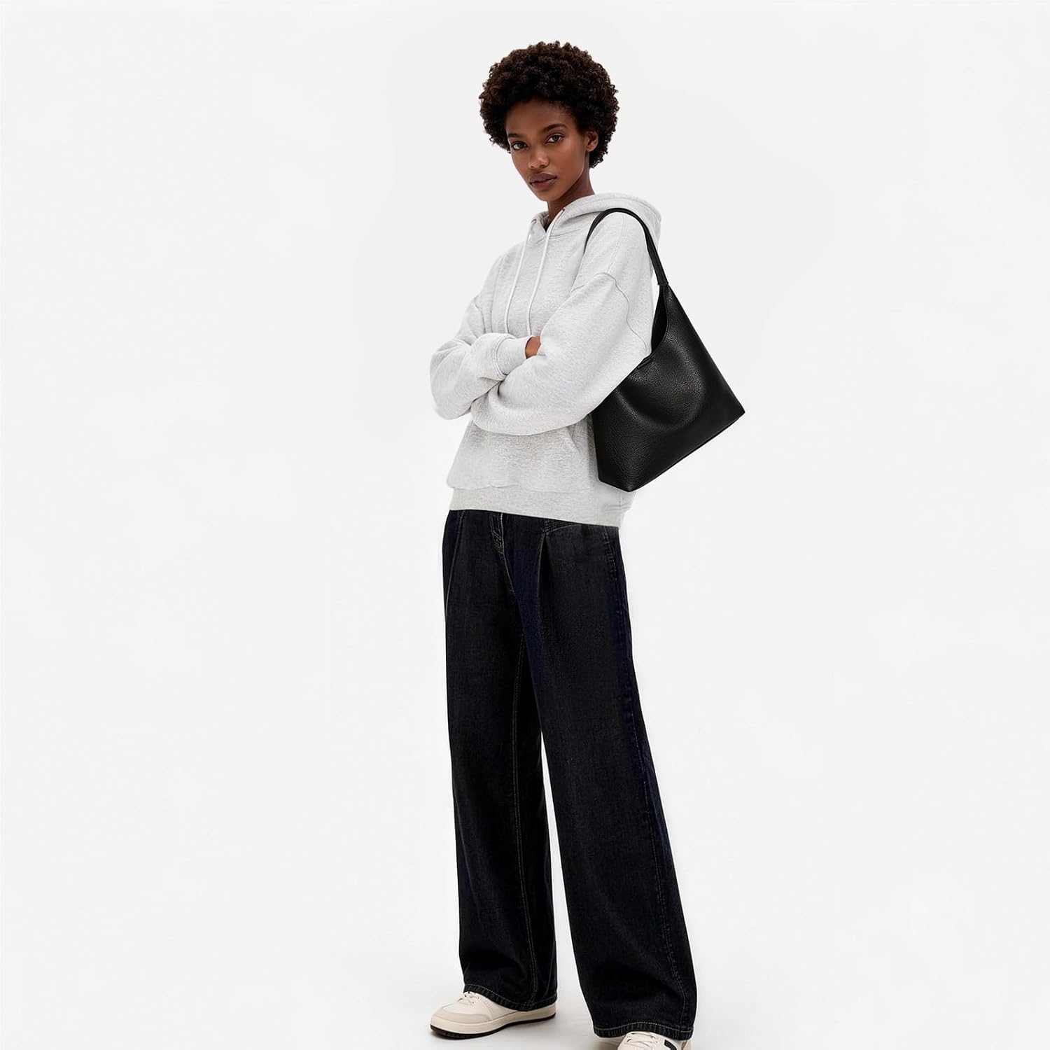 Hobo Bags for Women, Small Slouchy Hobo Purse, Soft Vegan Leather Shoulder Bag Trendy Everyday Tote Handbag, 11'' (28cm) Hobo Bags for Women, Small Slouchy Hobo Purse, Soft Vegan Leather Shoulder Bag Trendy Everyday Tote Handbag, 11'' (28cm)