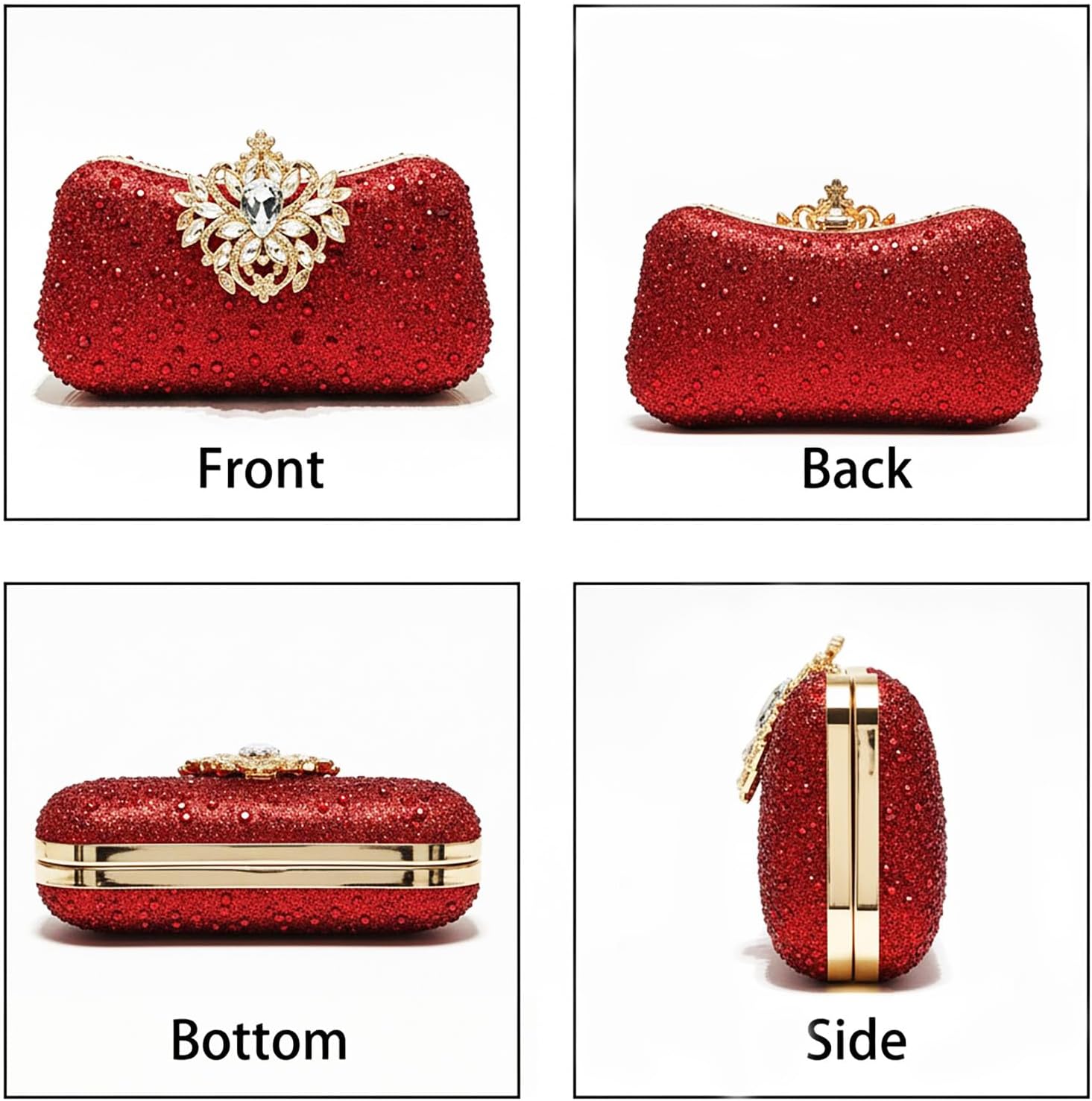 2026 Sparkly Rhinestones Clutch Purse for Women Crystal Evening Bag Glam Rhinestone Clasp Handbag for Party Wedding 2026 Sparkly Rhinestones Clutch Purse for Women Crystal Evening Bag Glam Rhinestone Clasp Handbag for Party Wedding