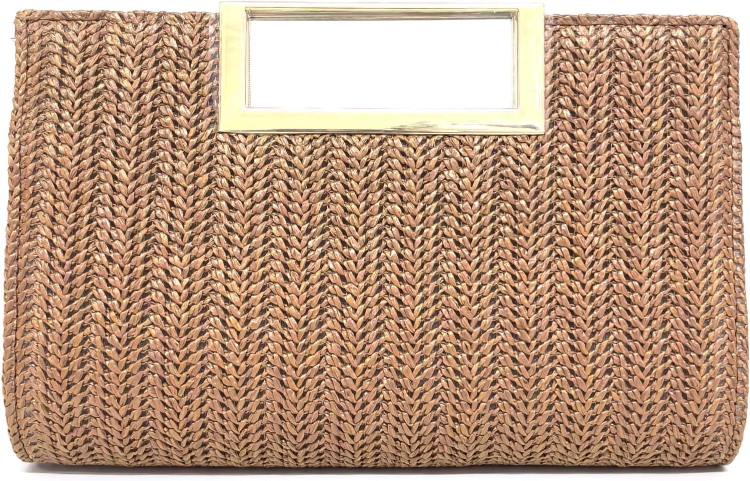 Summer Straw Clutch Purse for Women, Woven Beach Handbag Shouler Bag Top Handle Clutch