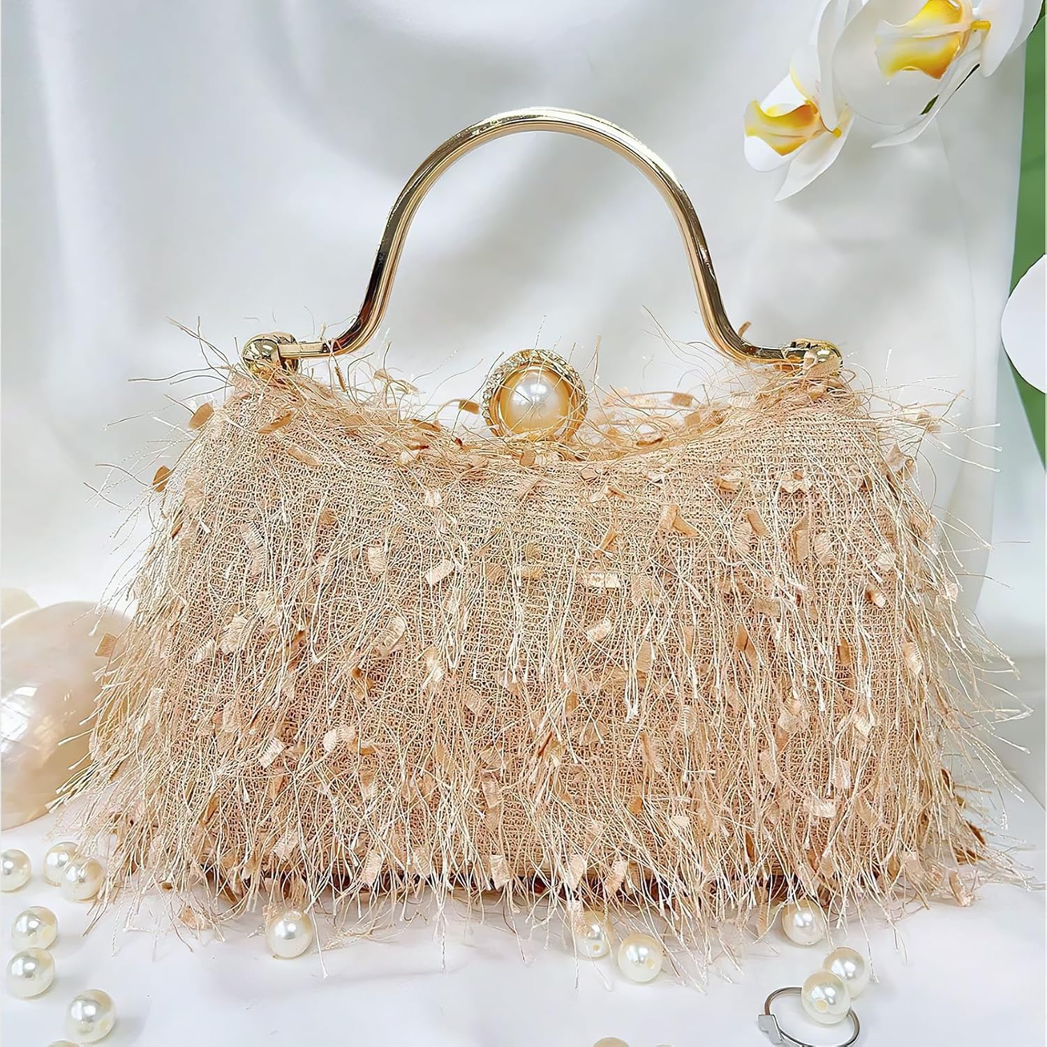 Clutch Purse for Women, Evening Bag with Removable Chain Strap Elegant Handbag for Wedding\/Prom\/Cocktail\/Party