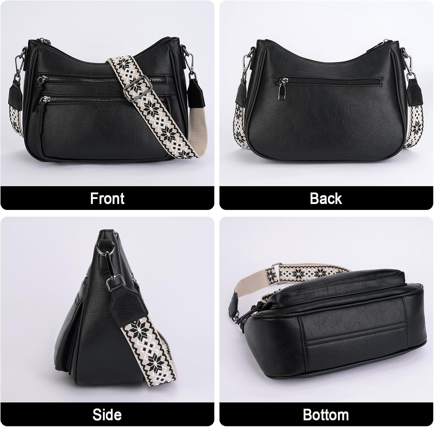 Crossbody Purses for Women Trendy Leather Crossbody Bag, Multi Pocket Shoulder Handbag Lightweight Travel Purse Crossbody Purses for Women Trendy Leather Crossbody Bag, Multi Pocket Shoulder Handbag Lightweight Travel Purse