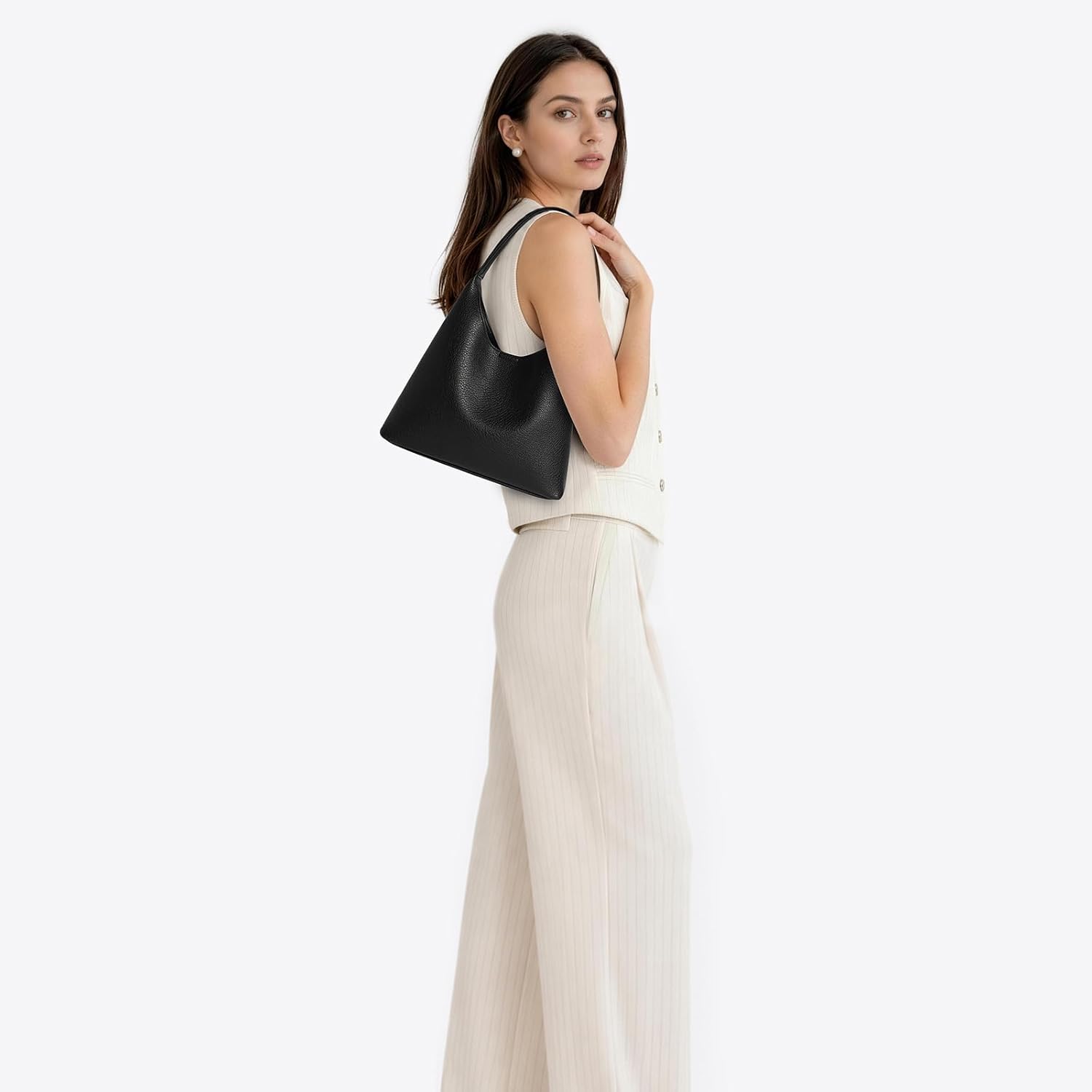 Hobo Bags for Women, Small Slouchy Hobo Purse, Soft Vegan Leather Shoulder Bag Trendy Everyday Tote Handbag, 11'' (28cm) Hobo Bags for Women, Small Slouchy Hobo Purse, Soft Vegan Leather Shoulder Bag Trendy Everyday Tote Handbag, 11'' (28cm)