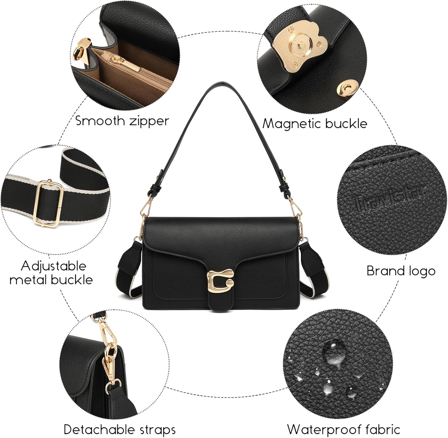 Crossbody Bags for Women Trendy - Small Cross Body Purse Shoulder Bag Leather Handbags Evening Clutch with 2 Straps | 2 detachable straps Crossbody Bags for Women Trendy - Small Cross Body Purse Shoulder Bag Leather Handbags Evening Clutch with 2 Straps | 2 detachable straps