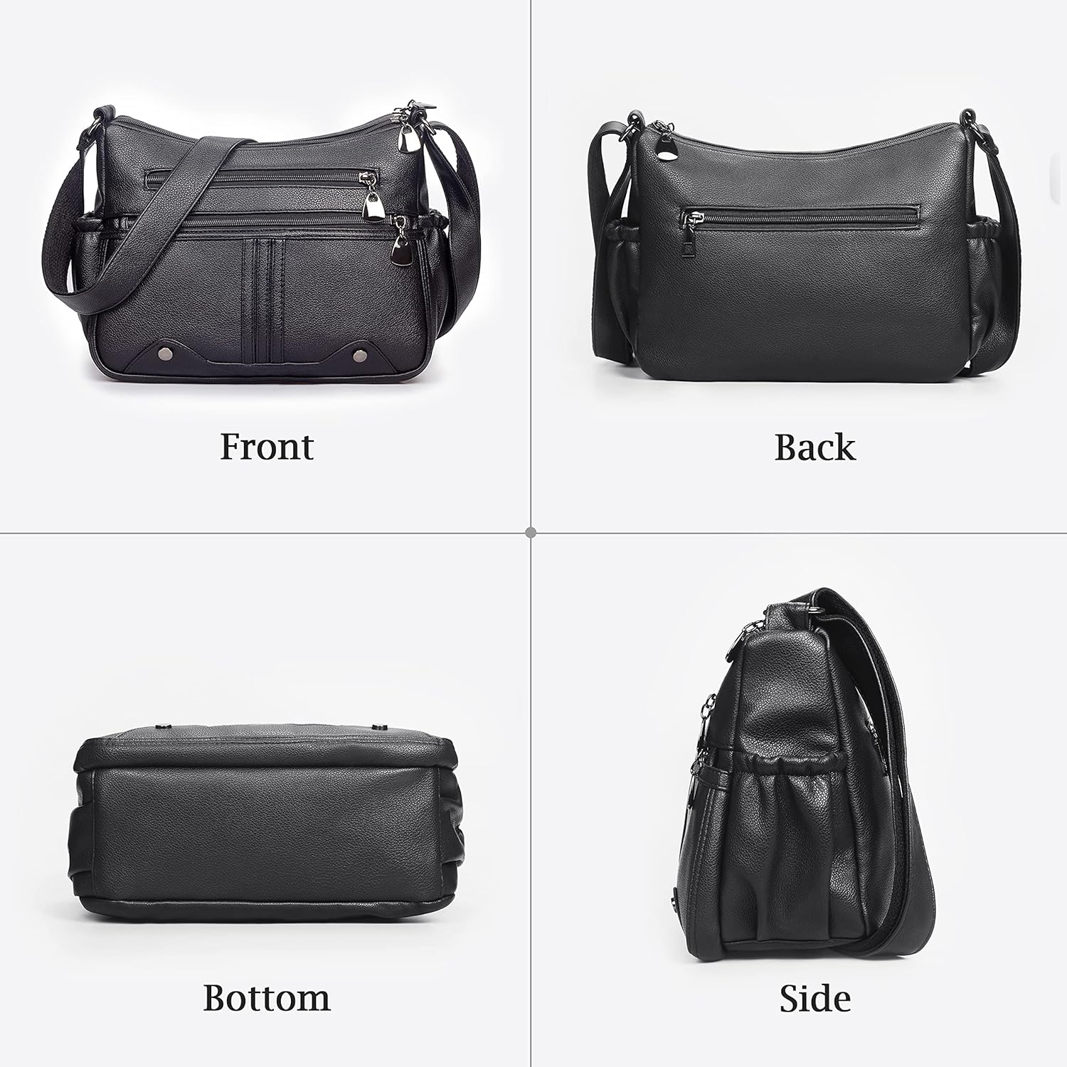 Women Soft PU Leather Shoulder Handbag Multi Pocket Crossbody Bag Ladies Medium Roomy Purses Fashion Tote Top Handle Satchel Women Soft PU Leather Shoulder Handbag Multi Pocket Crossbody Bag Ladies Medium Roomy Purses Fashion Tote Top Handle Satchel
