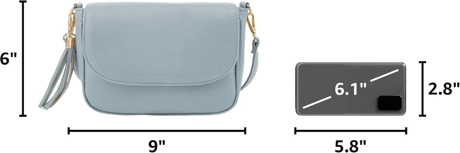 Small Crossbody Bags for Women Trendy Flap Saddle Purses with Tassel Vegan leather Shoulder bag Small Crossbody Bags for Women Trendy Flap Saddle Purses with Tassel Vegan leather Shoulder bag
