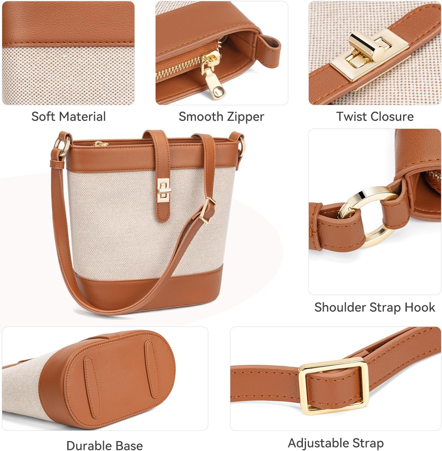 Bucket Bags for Women Trendy Vegan Leather Small Crossbody Purses Designer Shoulder Handbag Bucket Bags for Women Trendy Vegan Leather Small Crossbody Purses Designer Shoulder Handbag