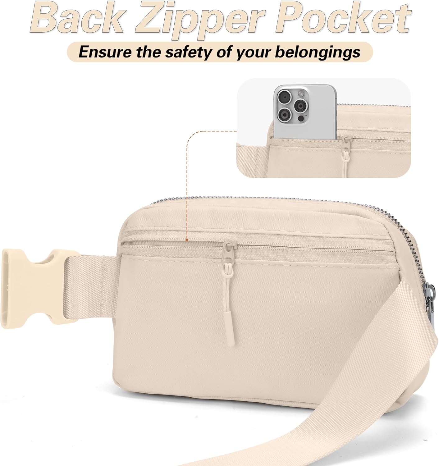 Mini Fanny Pack for Women & Men, Valentines Day Gifts for Girls Teens Kids Daughter Sister Her, Trendy Stuff Crossbody Bags Cute Everywhere Belt Bags.(Creamy) Mini Fanny Pack for Women & Men, Valentines Day Gifts for Girls Teens Kids Daughter Sister Her, Trendy Stuff Crossbody Bags Cute Everywhere Belt Bags.(Creamy)