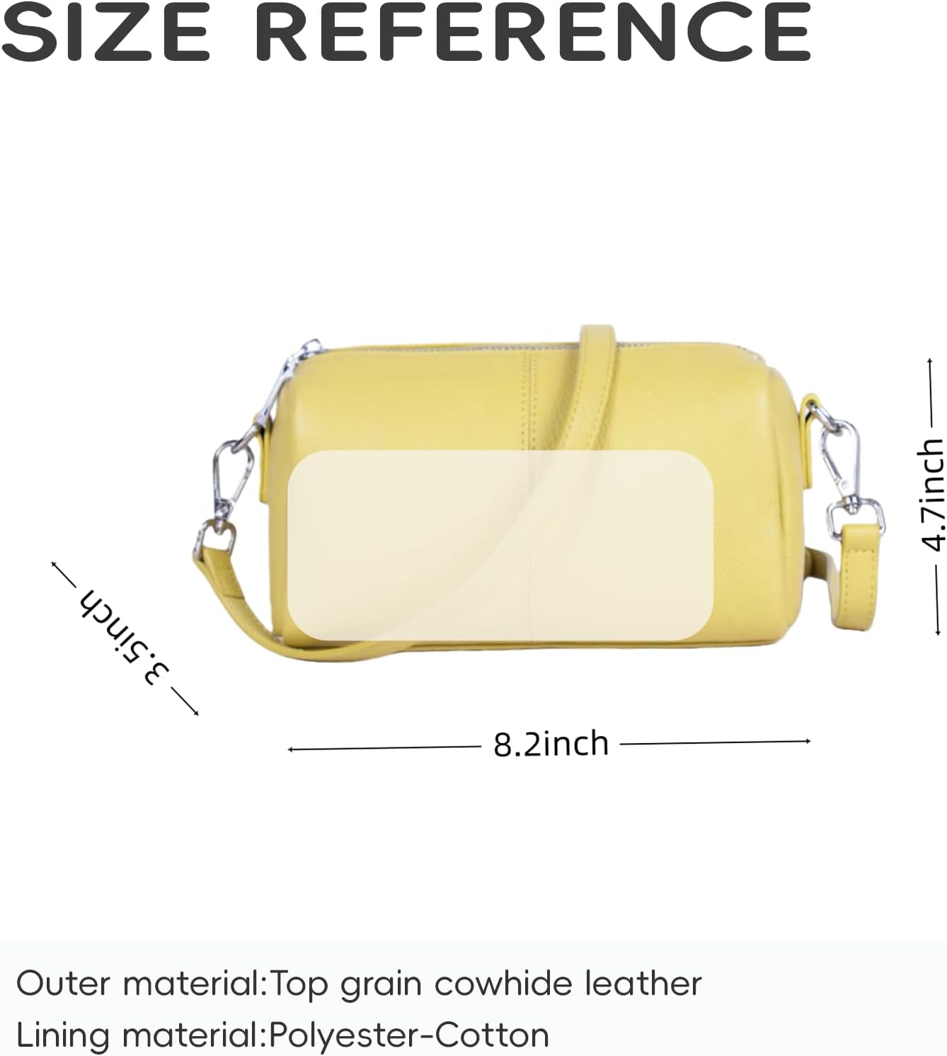 Women's Genuine Leather Mini Crossbody Bag for women | Small leather Shoulder Purse, Mini Barrel Bag, 8.2x4.7x3.5 inch Women's Genuine Leather Mini Crossbody Bag for women | Small leather Shoulder Purse, Mini Barrel Bag, 8.2x4.7x3.5 inch