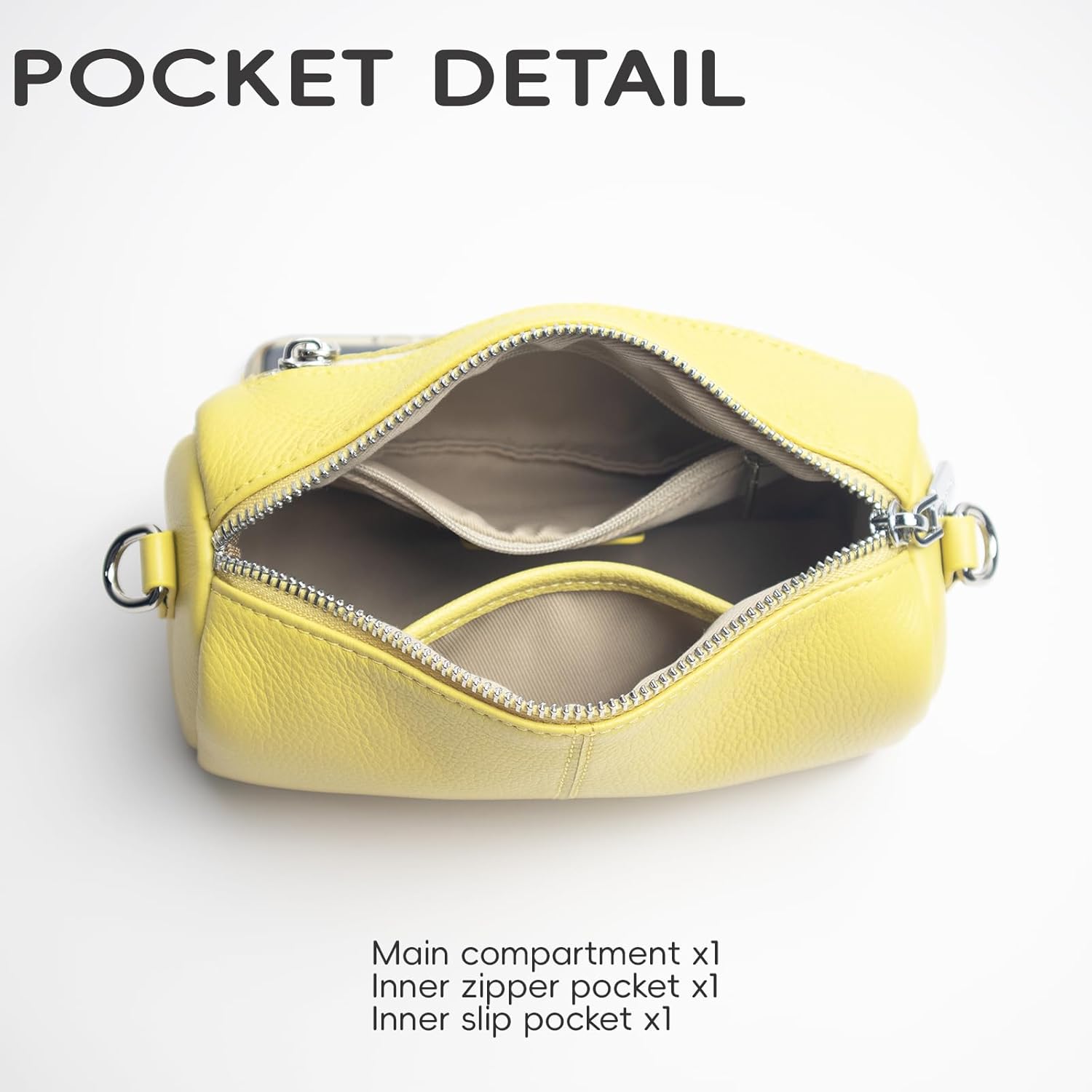 Women's Genuine Leather Mini Crossbody Bag for women | Small leather Shoulder Purse, Mini Barrel Bag, 8.2x4.7x3.5 inch Women's Genuine Leather Mini Crossbody Bag for women | Small leather Shoulder Purse, Mini Barrel Bag, 8.2x4.7x3.5 inch