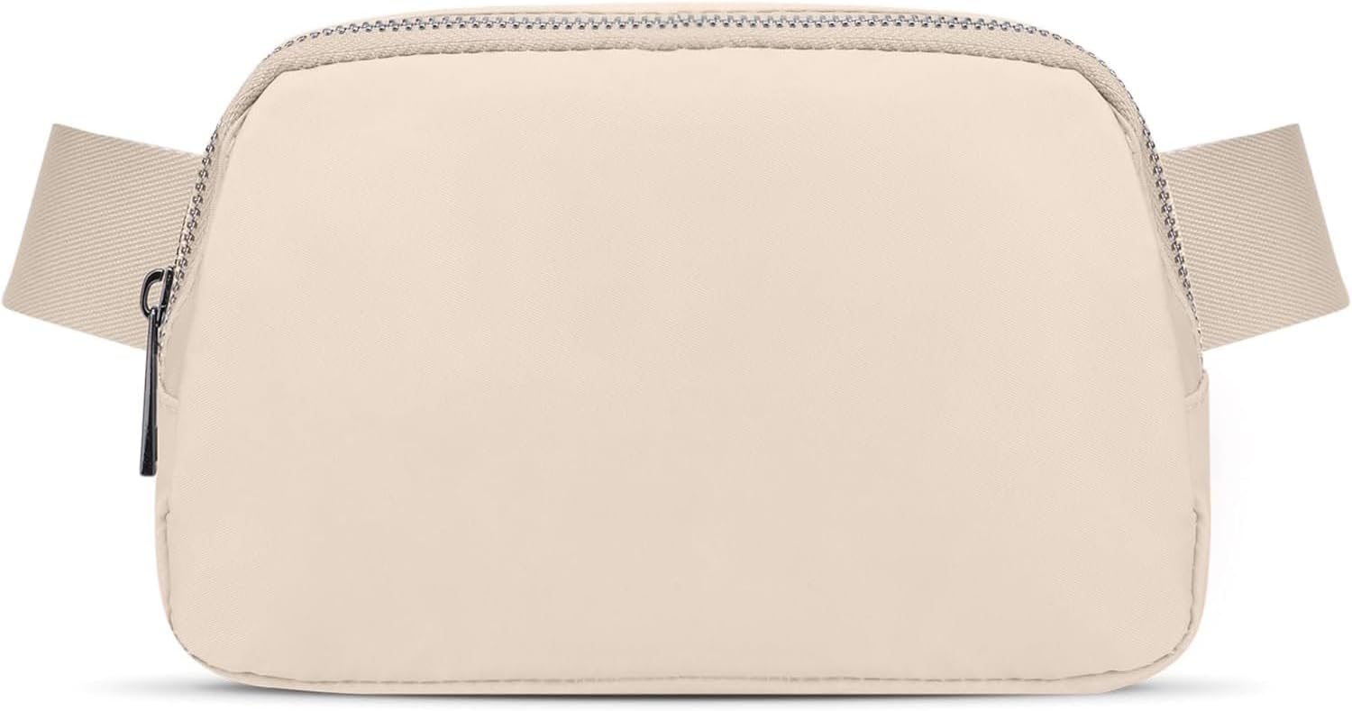 Mini Fanny Pack for Women & Men, Valentines Day Gifts for Girls Teens Kids Daughter Sister Her, Trendy Stuff Crossbody Bags Cute Everywhere Belt Bags.(Creamy)