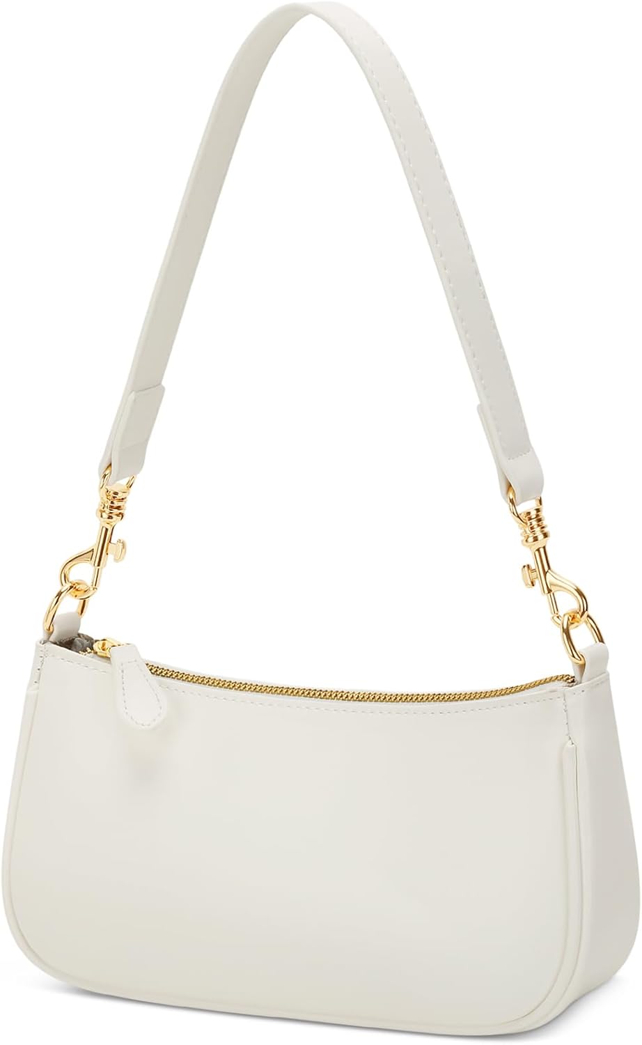 Small Shoulder Bag for Women - Mini Purses for Women Vegan Leather Purse Classic Retro Handbag with Removable Strap