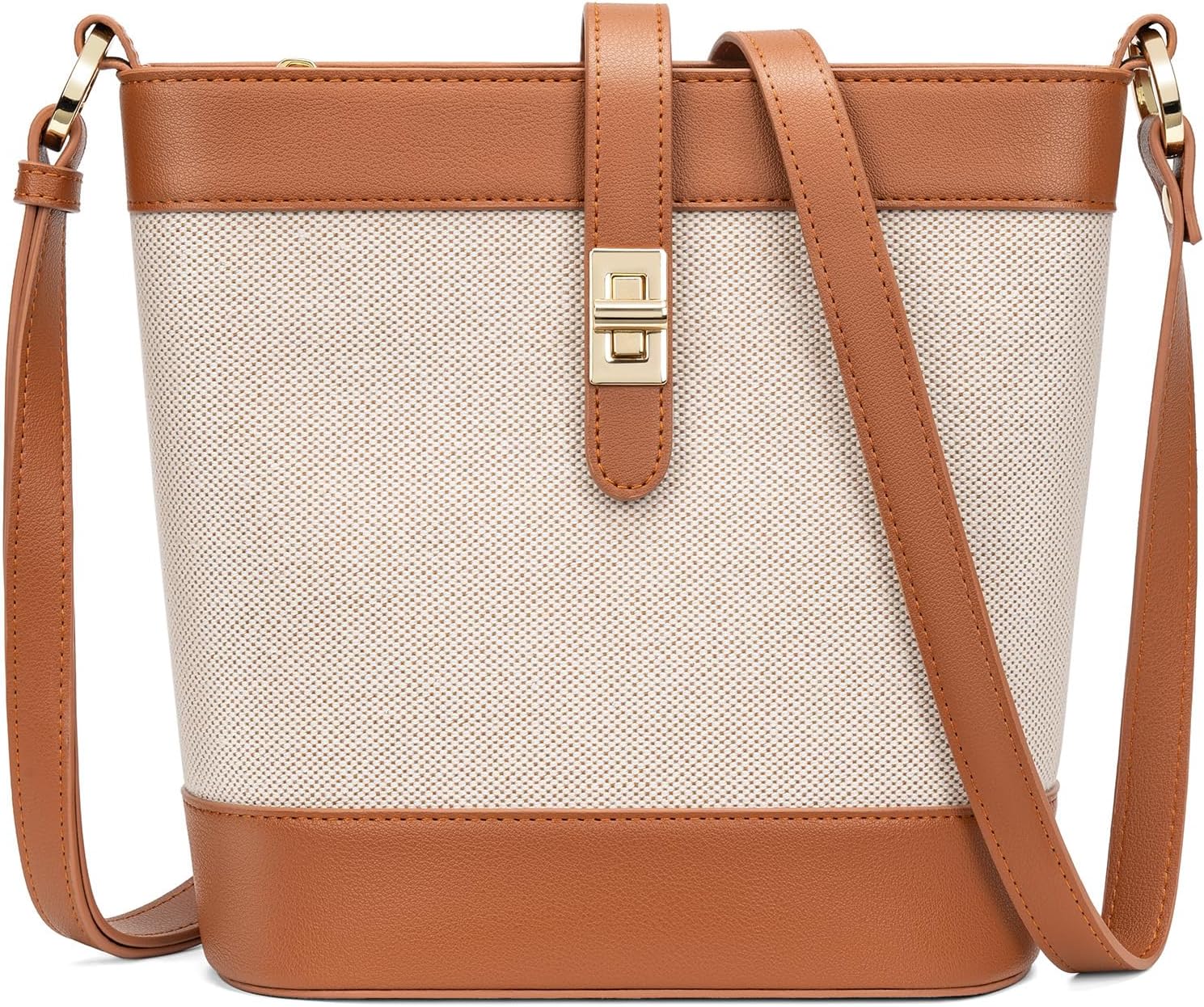 Bucket Bags for Women Trendy Vegan Leather Small Crossbody Purses Designer Shoulder Handbag