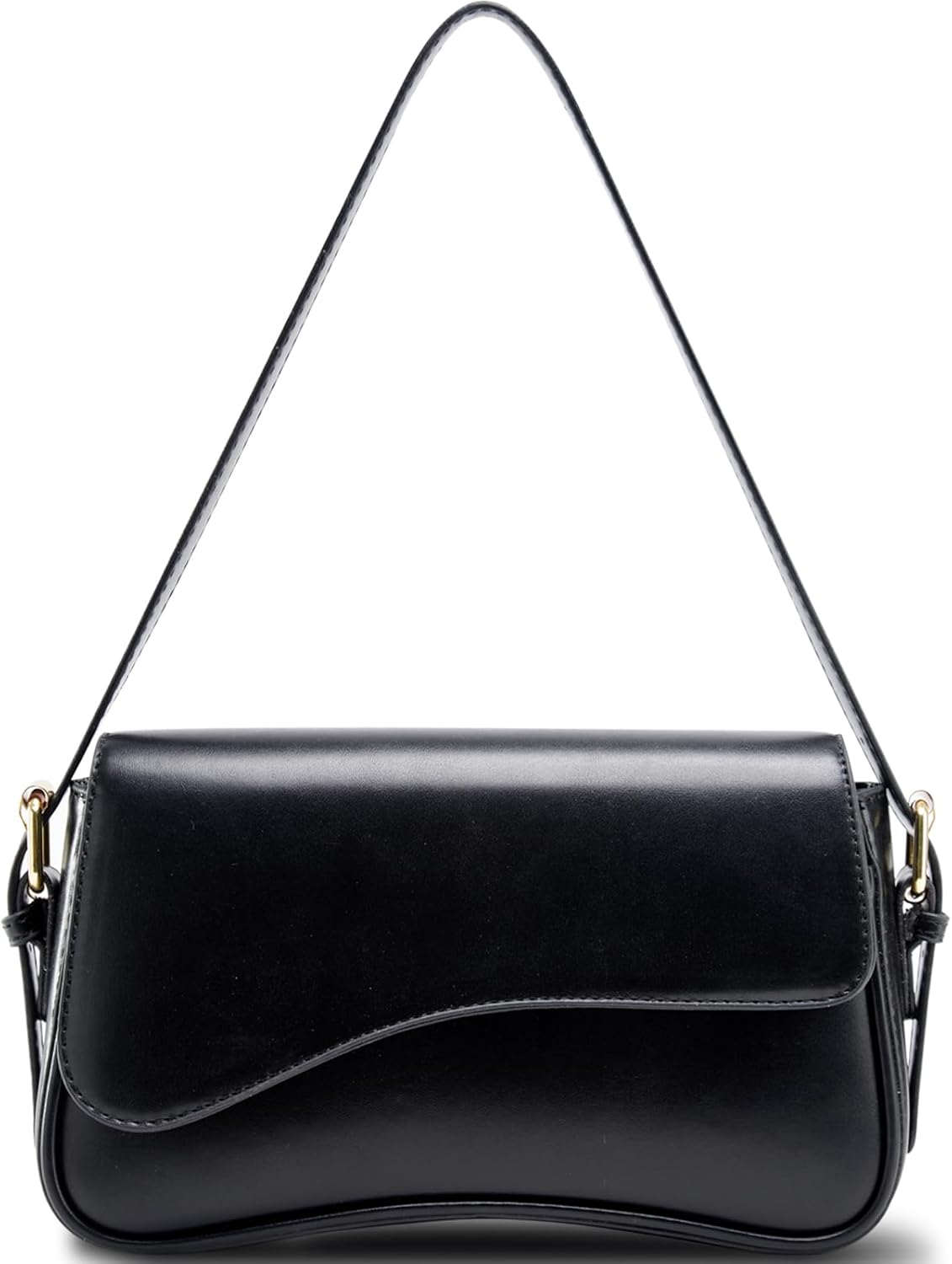 Shoulder Bag for Women Trendy Purse PU Leather Hobo Handbags Clutch Saddle Bag with 2 Removable Stra