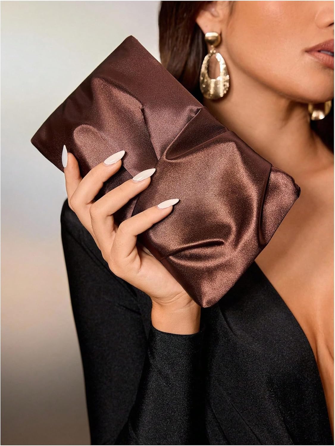 Women's Clutch Satin Evening Handbags Elegant Party Small Purses