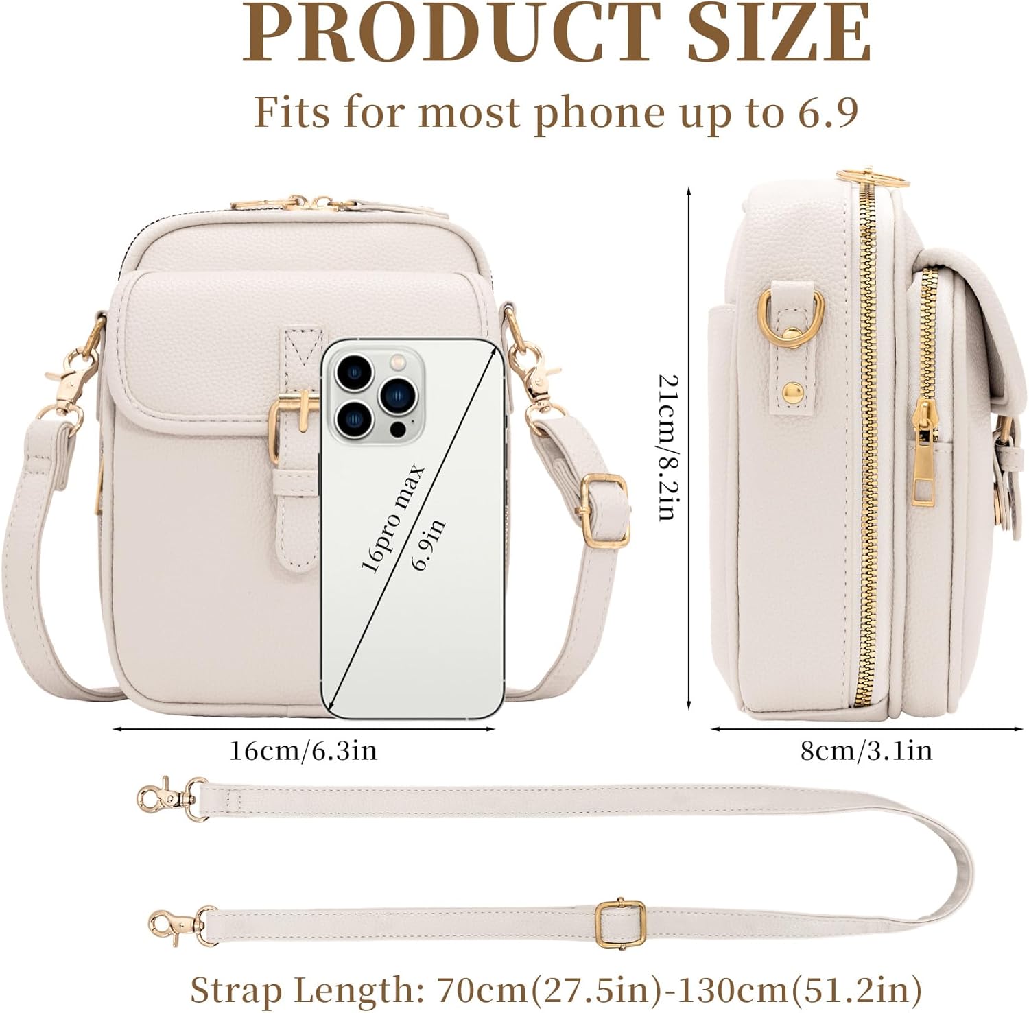 Small Crossbody Bags for Women, Vegan Leather Messenger Bag Anti Theft, Shoulder Bag with Card Slots Small Crossbody Bags for Women, Vegan Leather Messenger Bag Anti Theft, Shoulder Bag with Card Slots