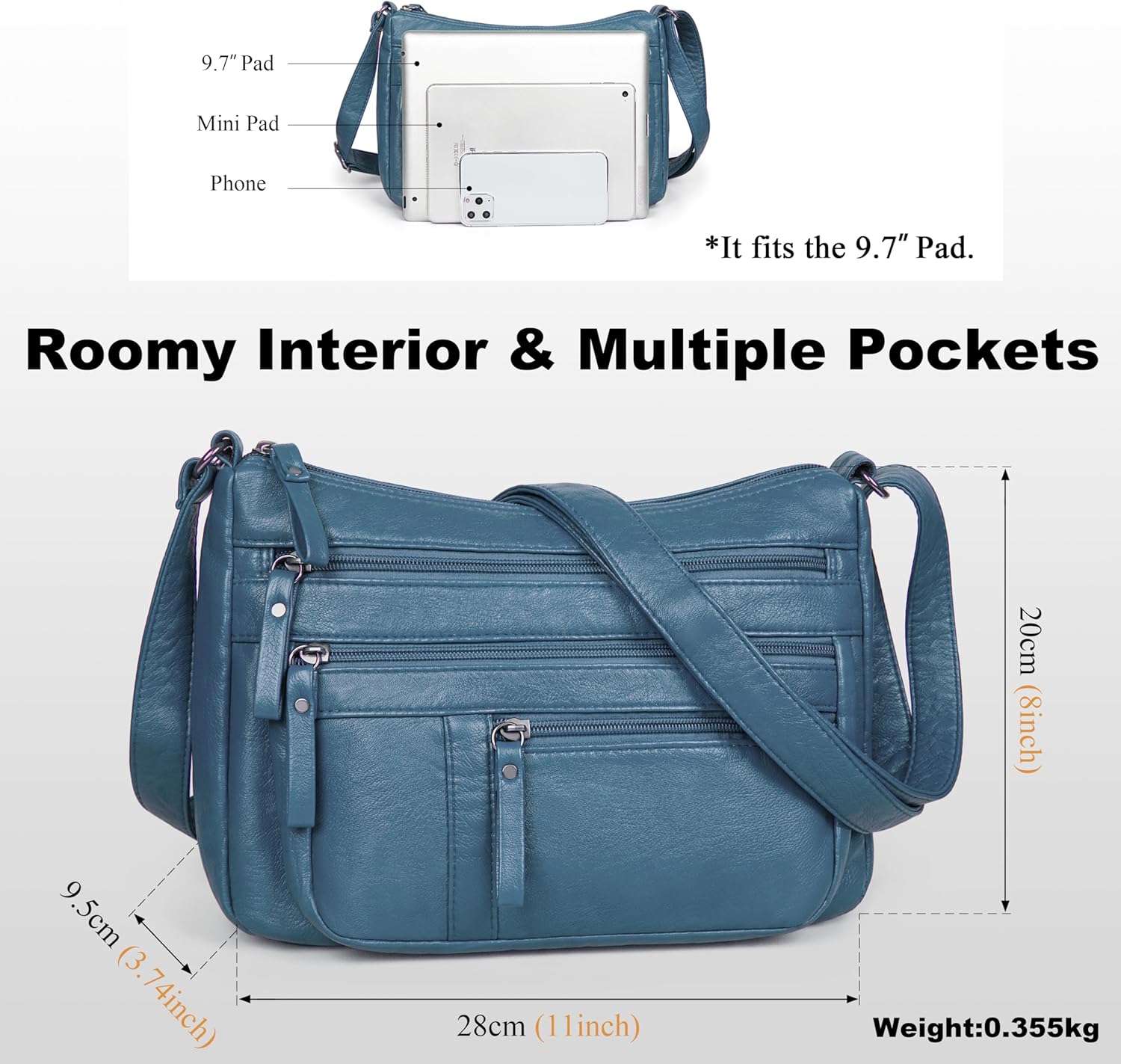Purses for Women Vegan Leather Purses Crossbody Bags Shoulder Bags for Travel with Multi Pockets Casual Bag Purses for Women Vegan Leather Purses Crossbody Bags Shoulder Bags for Travel with Multi Pockets Casual Bag
