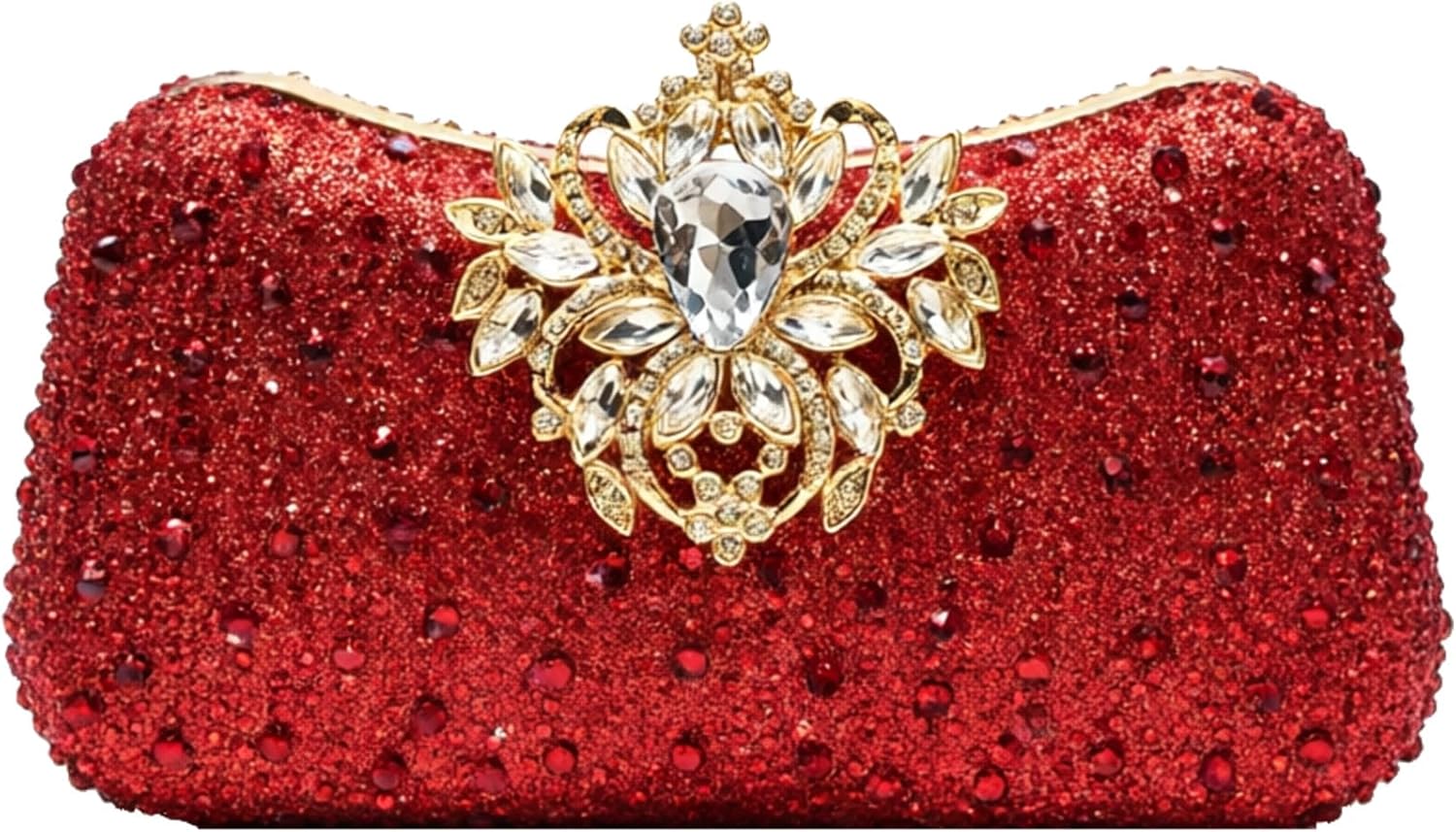 2026 Sparkly Rhinestones Clutch Purse for Women Crystal Evening Bag Glam Rhinestone Clasp Handbag for Party Wedding